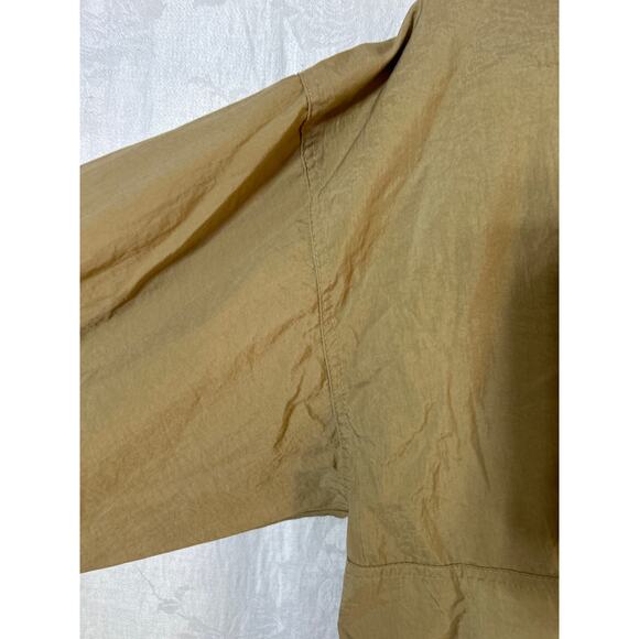 Vintage Lands End Track Suit Tan Jacket Windbreaker Medium Pants Large Nylon - Picture 4 of 16